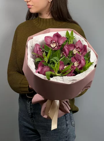 Букет цветов &laquo;Роскошь орхидей&raquo; от интернет-магазина цветов в 