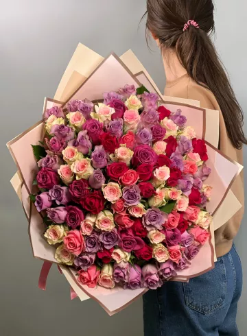 101 кенийская роза «Вау» от интернет-магазина цветов в 