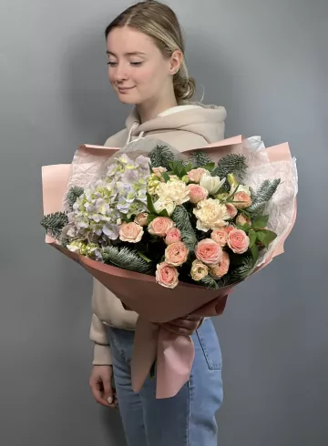Букет цветов «Припорошило» от интернет-магазина цветов в 