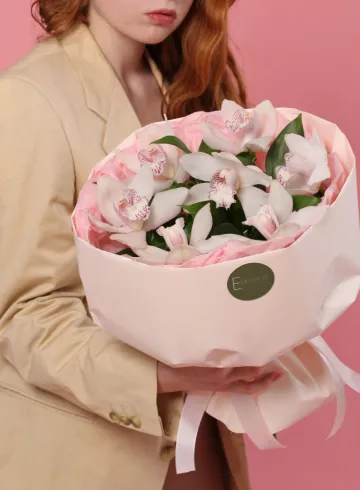 Букет цветов &laquo;Привлекательность орхидей&raquo; от интернет-магазина цветов в 