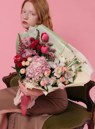 Букет цветов «Райский сад» от интернет-магазина цветов в 