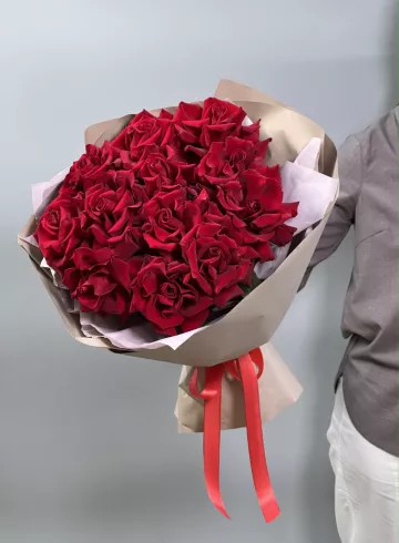 Монобукет «Розы в современном прочтении» от интернет-магазина цветов в 