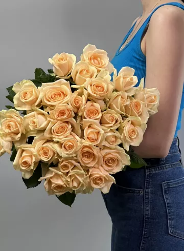 1 одноголовая роза персикового цвета от интернет-магазина цветов в 