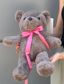 Мягкая игрушка &laquo;Медведь с розовым бантом&raquo; от интернет-магазина «» в 