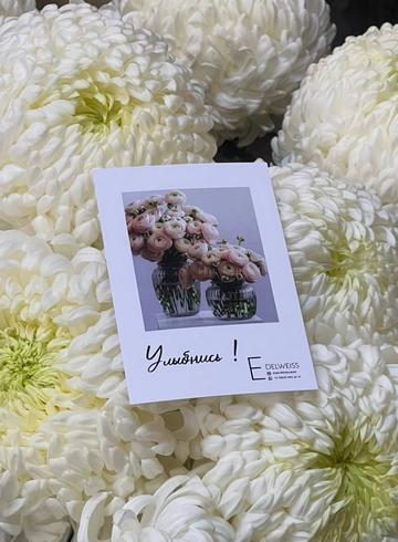 Открытка - Улыбнись от интернет-магазина цветов в 