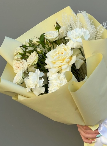 Букет «Кремовый»  от интернет-магазина цветов в 