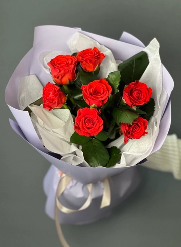 7 кенийских роз «Романтический закат» от интернет-магазина цветов в 