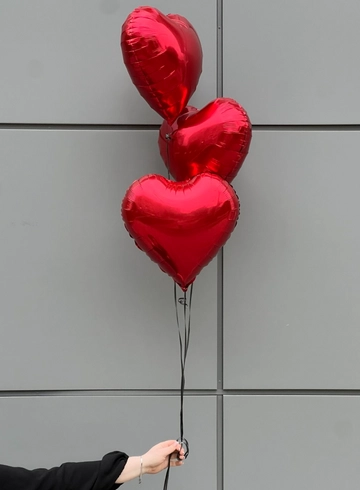 Шар сердце 3 шт от интернет-магазина цветов в 